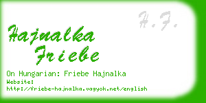 hajnalka friebe business card